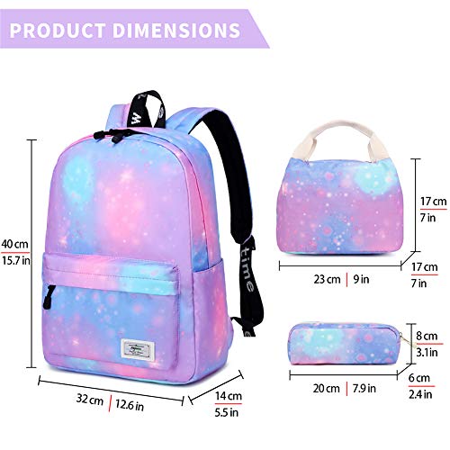 Mygreen Backpacks For Teen Girls Lightweight Rainbow Water Resistant Toddler Kids School Backpack For Elementary With Lunch Box & Pencil Case, Student Bookbag Travel Bag For Boys Girls Teens #TOP1