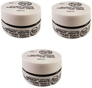 Red One Aqua Wax Maximum Hair Control New Bright White | Pomade Platinum Black Series 150ml (3 PCS)