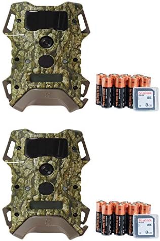 Wildgame Innovations 2 Pack DRT Extreme Lightsout Trail Scouting Cameras w/SD Card & Batteries