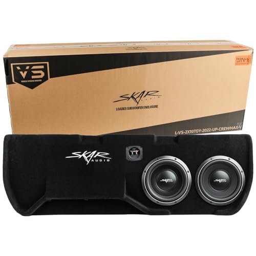 Skar Audio Dual 10' Loaded Ported Subwoofer Enclosure Compatible with 2022-2025 Toyota Tundra CrewMax Cab Trucks