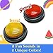 Gelabur 2-Pack Buzzers for Trivia Games, Answer Buzzers for Classroom, Family Feud Jeopardy Buzzer, Game Buzzers with Lights and Sound for Classroom
