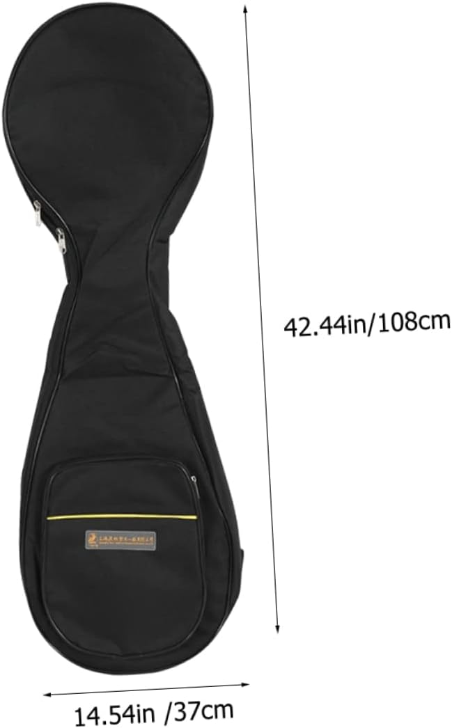 Kisangel Oxford Cloth Portable Pipa Carrying Bag Black with Strap image 2