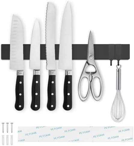 Tysonir 10 Inch Stainless Steel Magnetic Knife Holder for Wall,St...