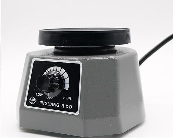 Portable Lab 4 Round Shaker Oscillator Gypsum Mixing Machine Variable Speed Plaster Shaker Oscillator (Grey)