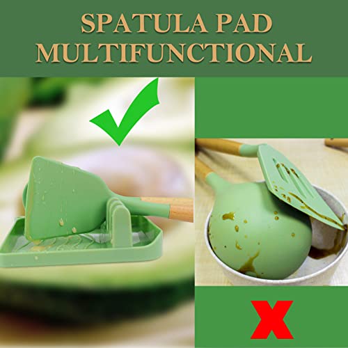 Mykuja Green Kitchen Utensils Set For Cooking-Heat Resistant Kitchen Silicone Set Cooking Utensils Set For Non-Stick Utensils Set 13 Pieces Kitchen Tools(Avocado Green) #TOP2