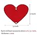 PTFNY 96 Pieces Red Hearts Felt Garlands NO DIY Valentines Day Red Heart Hanging String Garland Valentines Day Decorations Wedding Anniversary Birthday Party Supplies