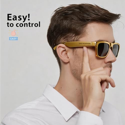 Image of OhO sunshine AI Smart Glasses for Men & Women, Bluetooth Smart Sunglasses with Open Ear Audio & ChatGPT Real-Time Translation (165 Languages), Smart AI Glasses with 10H for Meeting Travel Daily Wear