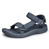 vibdiv Mens Sandals Hiking Sport Athletic Sandals Non Slip Beach Water Shoes Walking Comfortable Open Toe Summer Outdoor Sandalias de hombre Navy Blue Size 10