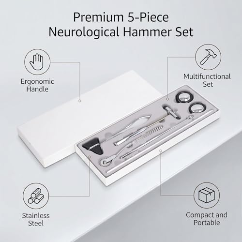 Set de Martillos Neurológicos de Acero Inoxidable, 5 Piezas miniatura 2