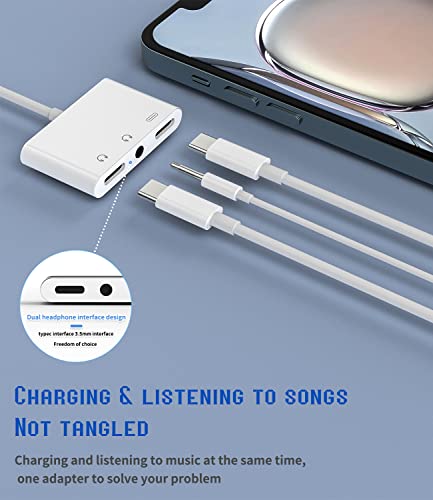 Wasruyi Usb-C To 3.5Mm Headphone Dongle 3 In 1 Dac Type C Aux Charging Jack Splitter Audio Cord Charger Adapter Compatible For Samsung Galaxy Lg Pixel Apple Iphone 15 Pro Max Plus Ipad 10、Air4/5、Mini6 thumb #6