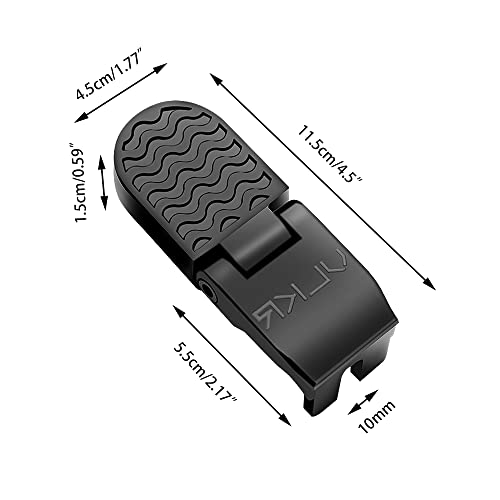 Syksol 10Mm U Slot Bicycle Folding Foot Pegs, Bicycle Backseat Pedal, Mountain Bike Non-Slip Rear Wheel Pedal 1 Pair #TOP3