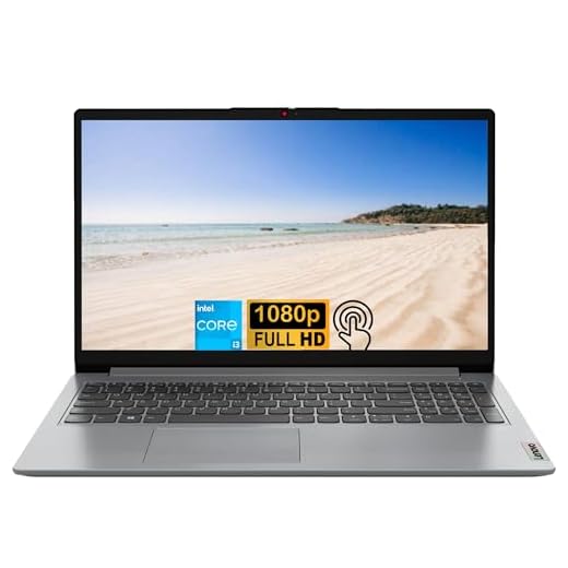 Lenovo Ideapad 1 Laptop, 15.6" FHD Touchscreen Laptop, Intel Core i3-1215U Processor, 16GB Memory, 1TB SSD, Windows 11 Home, Intel UHD Graphics, Cloud Gray, Alpacatec Accessory