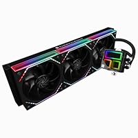 Thermalrlght Frozen Infinity 360 Black CPU Aio Cooler,TL-M12*3 PWM Fans,Computer CPU Water Cooler,ARGB Infinity Mirror,360 CPU Liquid Cooling:LGA1851/1700/1150/1151/1200/2011,PC Water Cooling