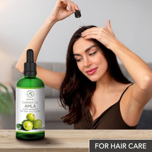 Amla Oil 100 ml - Cold Pressed - Pure Carrier Oil - Base Oil - Amla Hair Oil - Hair & Scalp Care - Moisturising and Nourishing - Hair Glow - Beauty
