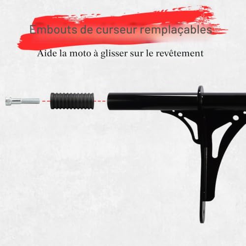 WOWTK Highway Peg Crash Bar/Highway Repose-pieds pour Harley Dyna avec modèles Mid Control 2006-2017, pour Street Bob FXDB/I Fat Bob FXDF Low Rider FXDL/I Wide Glide FXDWG/I, noir brillant – vue 4