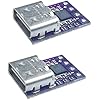 Delinx 2PCs USB-C Type-C PD Trigger Module Supports PD 2.0 3.0 Output DC 5, 9, 12, 15, 20 Volts 100W (PD to 5/9/12/15/20V)