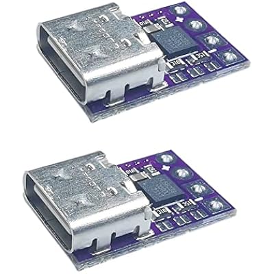 Delinx 2PCs USB-C Type-C PD Trigger Module Supports PD 2.0 3.0 Output DC 5, 9, 12, 15, 20 Volts 100W (PD to 5/9/12/15/20V)