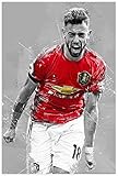 GPEIHANG Leinwand Druck Poster European Football LeagueBruno Fernandes Star für Wohnzimmerdekoration Wandkunst Kunstwerk Malerei Kunstdrucke Bild 23.6
