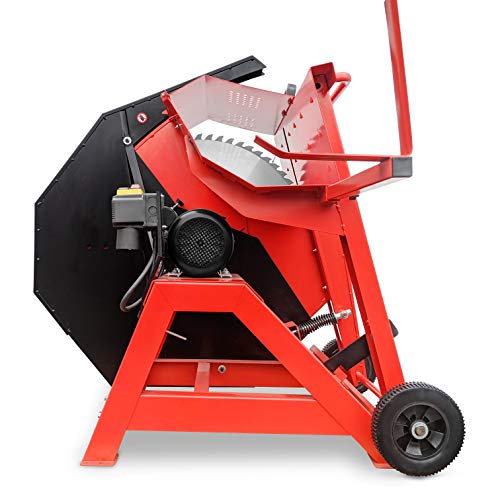 Crossfer BKS700-230V/NT19 Scie circulaire en bois de chauffage 700 mm, scie circulaire avec moteur électrique 3.2 kW 230 V avec 700 dents en métal dur Z64