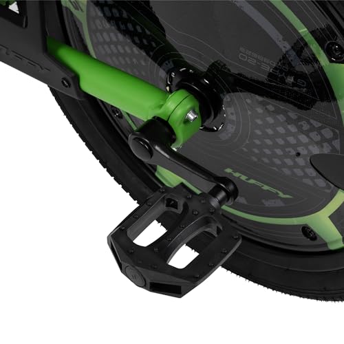Huffy Green Machine 20 Inch Drift Trike, Sleek Ergonomic Design, Adjustable Seat, Durable Steel Frame, Easy to Operate, Drift Trike for Kids Ages 8+, LED Light Accents, Coaster Brake, Green and Black