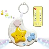 White Noise Machine Baby Soother with Toy Remote,108 Lullaby Baby Sound Machine for Sleeping with Ni