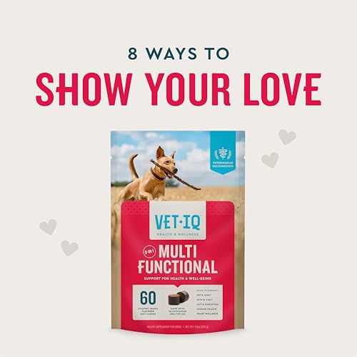 VetIQ-8-in-One-Multifunctional-Supplement-for-Dogs-Supports-Hip-Joint-Urinary-Tract-Immune-System-Skin-Health-and-Heart-Health-Soft-Chews-Made-in-the-USA-60-Count VetIQ 8 in One Multifunctional Supplement for Dogs Supports Hip Joint Urinary Tract Immune System Skin Health and Heart Health Soft Chews Made in the USA 60 Count