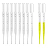 3 ml Einweg Transferpipette aus Kunststoff, moveland Messpipette für Ätherische Öle & Wissenschaftliche Labors (50)