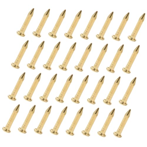 ORFOFE 100 piezas clavos metálicos de cabeza redonda para colgar cuadros, ideales para oficina y tiendas miniatura 1