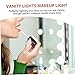 Mipcase Makeup Light Led Vanity Light Bulbs Suction Cup Vanity Lamp 4 Bulbs Portable No Tool Installation