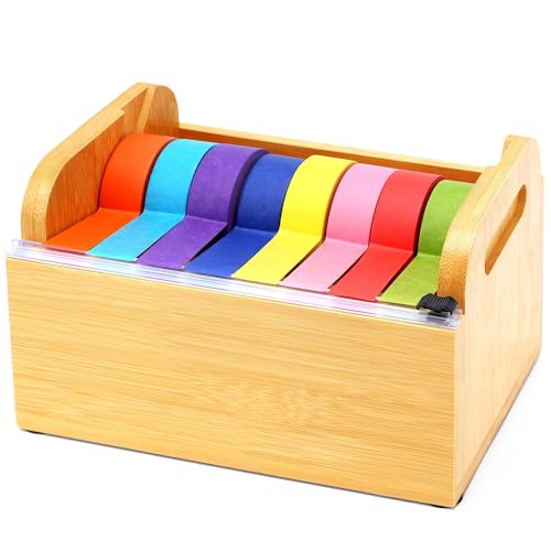 Bilifre Bamboo Washi Tape Organizer