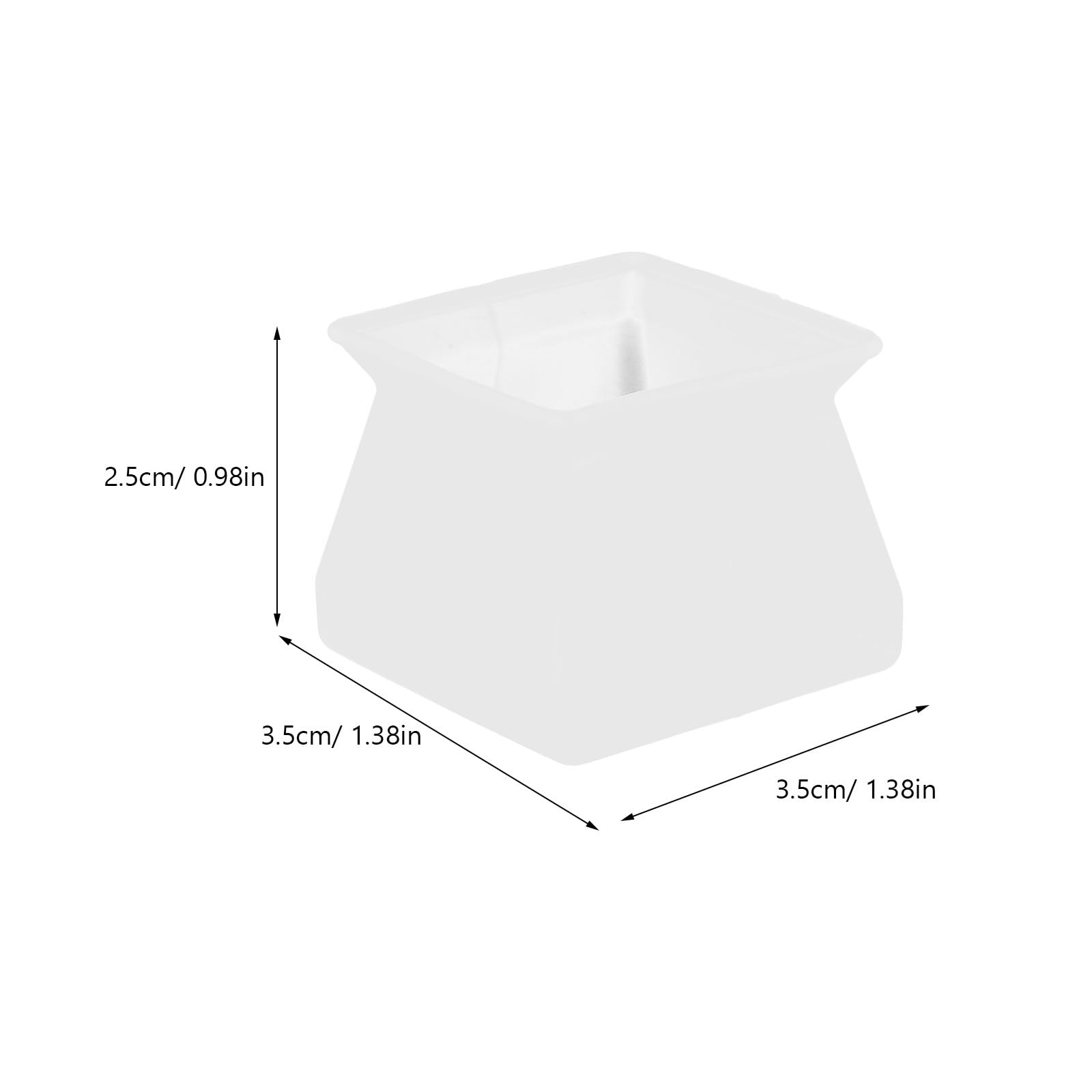 10 tapas cuadradas de silicona para patas de silla, antideslizantes, protectores de patas de muebles, almohadillas para proteger el suelo de sillas de madera dura