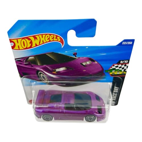 Image of Hot Wheels 94 Bugatti EB110 HW Race Day Ages 3 Years and Up 221 /250 (Purple)