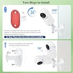 Adhesive Baby Monitor Wall Mount Compatible avec VTech Advanced HQ Max, Support de baby-surveillance réglable sans forage et dommages muraux