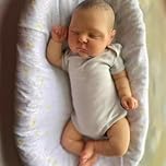 CAMANDY Reborn Baby Doll 18 Inch 47 cm Realistic Newborn Girl, Soft Silicone Vinyl Handmade Lifelike Reborn Toddler Dolls Like a Lifelike Baby Xmas Gift