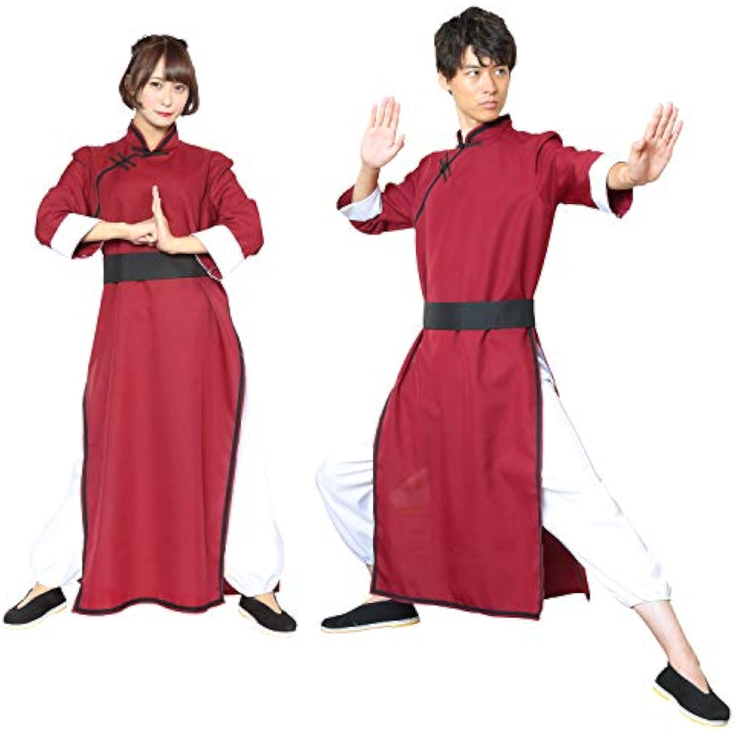 クリアストーン(Clearstone) ロイヤルチャイナ コスプレ ハロウィン カンフー ユニセックス ディープレッド 詳細画像1