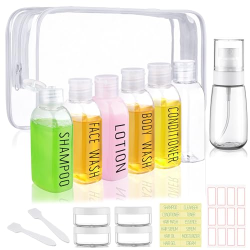 Wowang Travel Bottles for Toiletries 10 Pcs 3.4oz Travel Size Toiletries