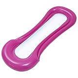 Homoyoyo Piscina Flotador Hamaca Plegable Cómodo Inflable Piscinas Tumbona Portátil Hamaca de Agua Silla de Salón con Red para La Playa Nadar Al Aire Libre Juguetes Rojo