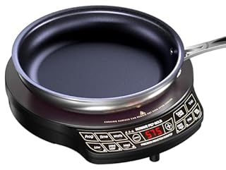 Nuwave Gold Precision Induction Cooktop, Portable, Powerful Large 8” Heating Coil, 12” Shatter-Proof, Heat-Resistant Ceramic Glass Surface, 10.5” Duralon Healthy Ceramic Non-Stick Fry Pan Included