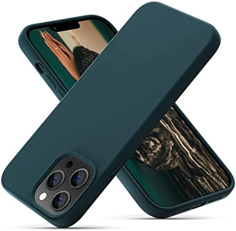 OitiYaa Liquid Silicone Case Compatible with iPhone 13 Pro Case,Full Body Protection,Ultra Slim Shockproof Phone Case with Soft Anti-Scratch Microfiber Lining,6.1 inch, Mint Green