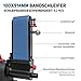 BUCKTOOL Band-Tellerschleifer Metall, Schleifmaschine mit 700W | Schleifband 100x914mm | SchleiftellerØ 200mm | Schleifbandgeschwindigkeit 9.2 m/s, | 2980 U/min | BD4802