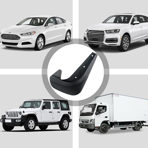 4PCS Universal Mud Flaps for Car,No Drilling Required Front & Rear Wheel Flares Splash Guard Protects Car Body,Automotive Exterior Accessories Mud Guards Flexible Fender Flares