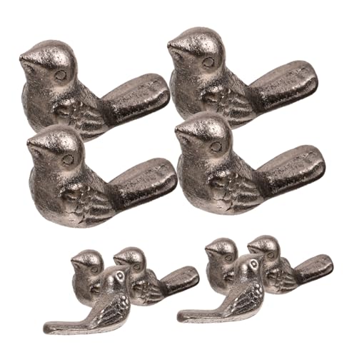 Cabilock 20 Peças Enfeites De Pássaros De Ferro Fundido Ornamento De Pássaros De Animais Para Casa E