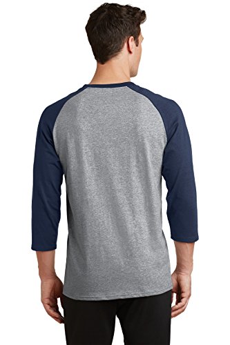 Port & Company Core Blend 3/4-Sleeve Raglan Tee. PC55RS2