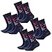 Produktbild Burlington Damen Socken Everyday Mix 4er 6er Multipack 36-41 Mehrfarbig kariert uni Businesssocken Freizeitsocken, Größe:36-41, Packgröße:8 Paar, Farbe:Marine (6120)