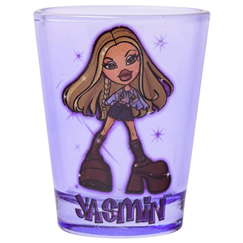 Silver Buffalo Bratz Sparkle Lot de 4 mini verres Sasha, Cloe, Jasmin et Jade 42,5 g