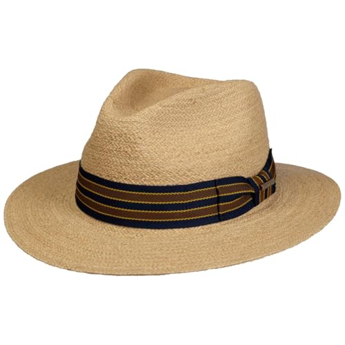 Stetson Yescott Chapeau Traveller Paille Raphia Protection UV 40 Unisexe Printemps Ete