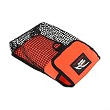 Oniissy Tasche für Tauchausrüstung mit Markierungsbojen-Aufbewahrungstasche, wasserdicht, 210D-beschichtetes Nylon und PVC-Netz, für Tauchen, Schnorcheln und Unterwasser (fluoreszierendes Orange)