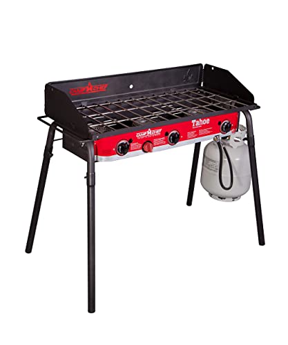 Camp Chef Tahoe 16-3-Burner Gas Stove - Perfect for Big Outdoor Cooking Jobs - 30,000 BTU Burners - 608 Sq In Cooking Space - 3-Burner Propane Stove