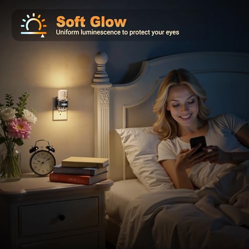 JandCase Motion Sensor Night Light, Night Lights Plug Into Wall, 3000k LED Dimmable Night-Lights with Adjustable Brightness, 0-100Lm, Motion Activated Nightlight for Bathroom, Hallway, Bedroom by JandCase - Used condition - Image 7