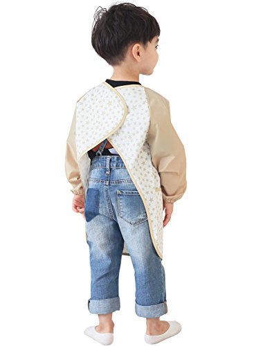 image for Plie Kids Painting Apron – Waterproof Long Sleeve Art Smock for Todd